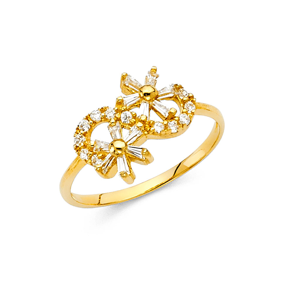 Fancy CZ Rings - 14K Gold - RG319