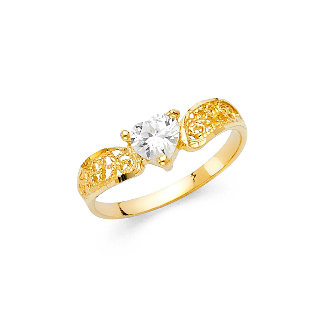 CZ Rings - 14K Gold - RG412