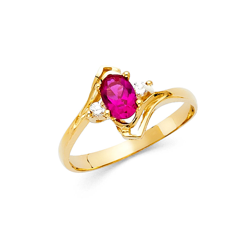 CZ Rings - 14K Gold - RG423