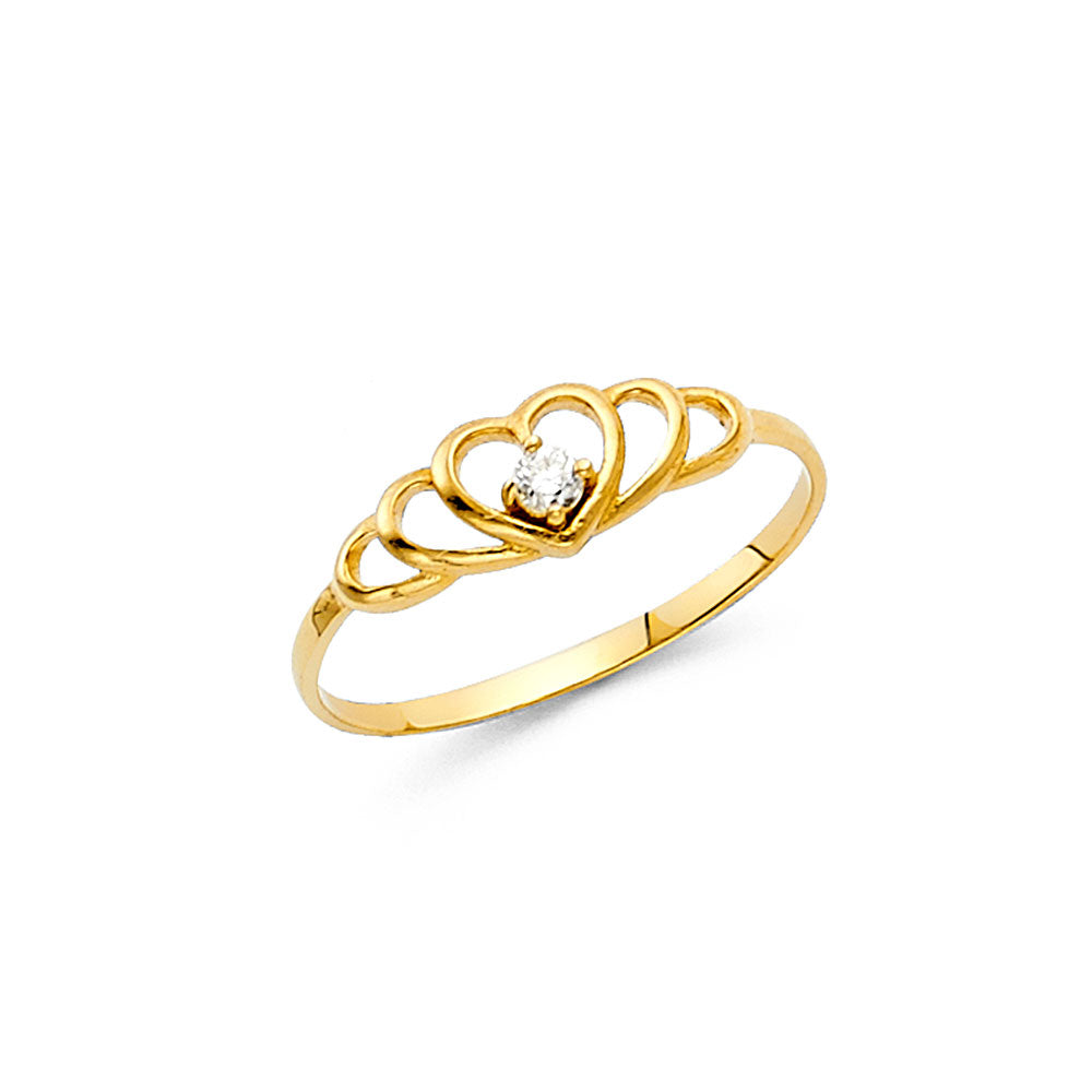 Baby CZ Rings - 14K Gold - RG526