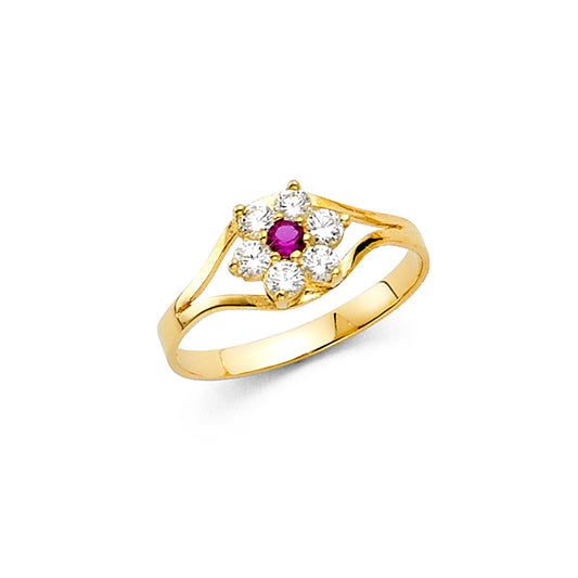 Baby CZ Rings - 14K Gold - RG534