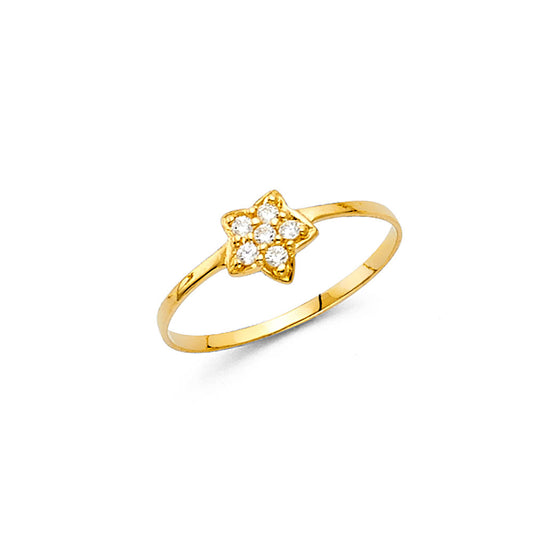 Baby CZ Rings - 14K Gold - RG538