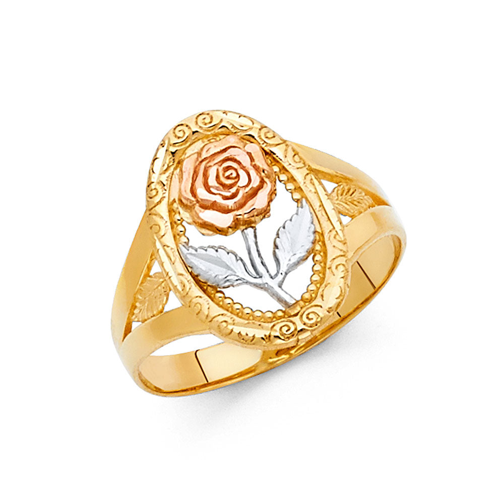 Assorted 3Color Rings - 14K Gold - RG604