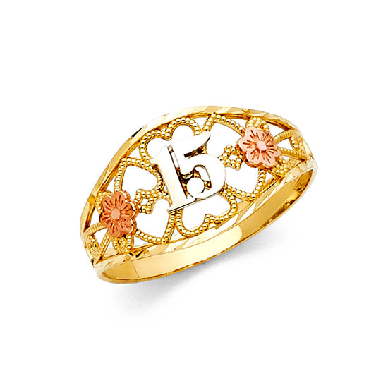 15 Años Rings - 14K Gold - RG655