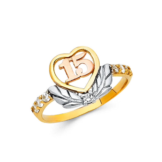 15 Años Rings - 14K Gold - RG660