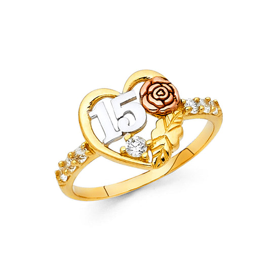 15 Años Rings - 14K Gold - RG662