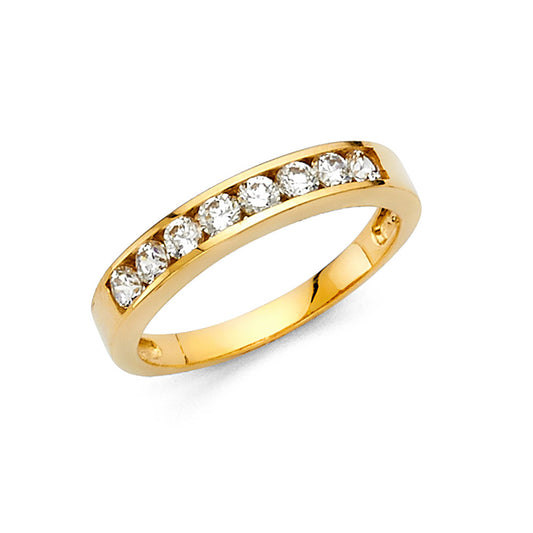 CZ Wedding Bands - 14K Gold - RG67