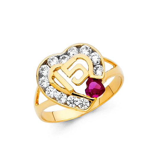 15 Años Rings - 14K Gold - RG670