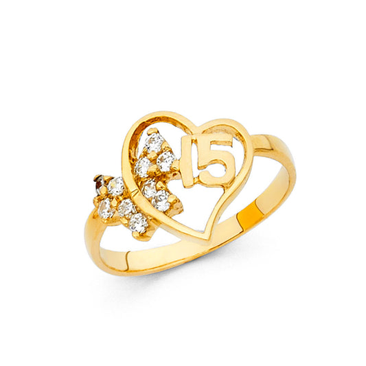15 Años Rings - 14K Gold - RG672