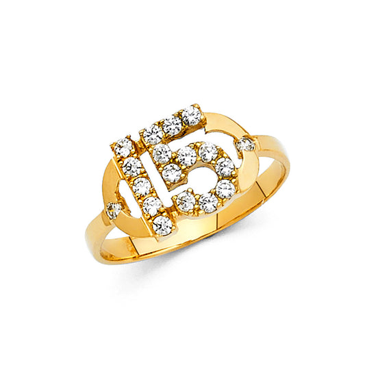15 Años Rings - 14K Gold - RG673