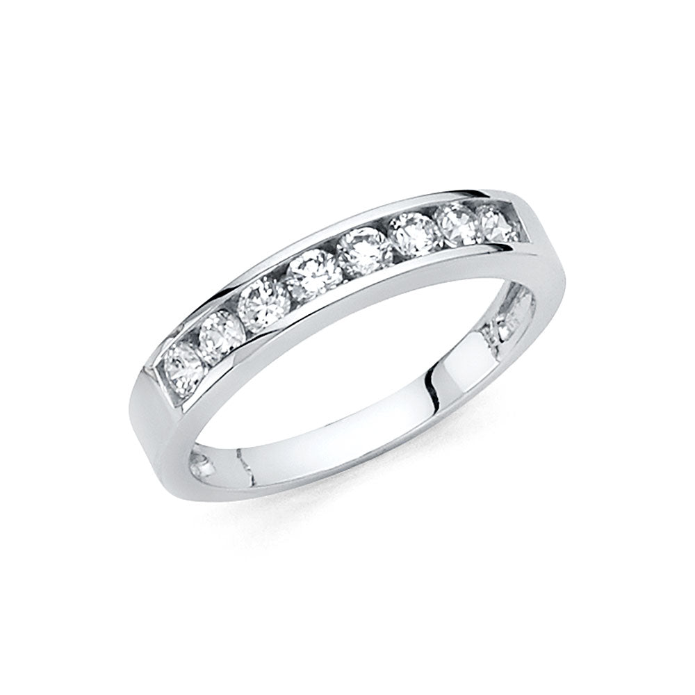 CZ Wedding Bands - 14K Gold - RG67W