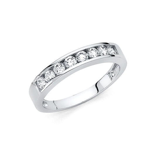 CZ Wedding Bands - 14K Gold - RG67W