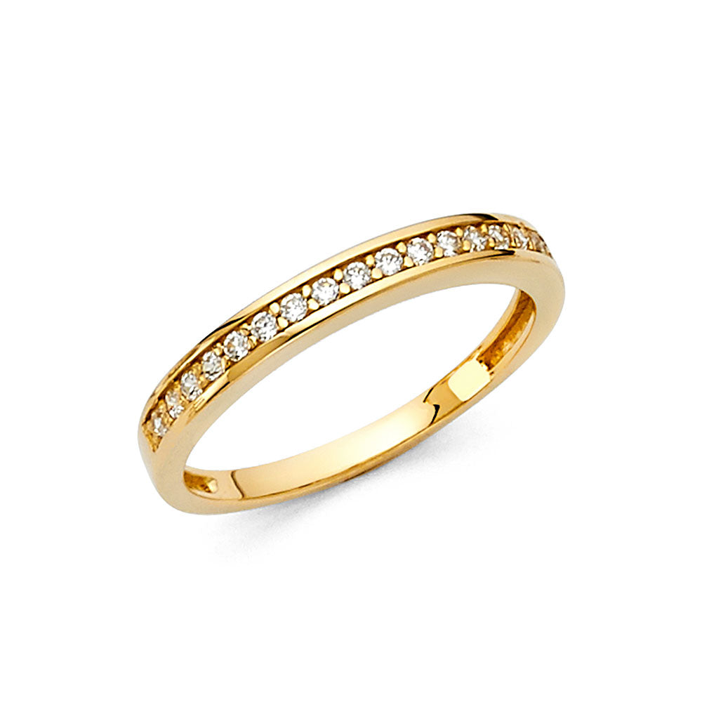 CZ Wedding Bands - 14K Gold - RG69