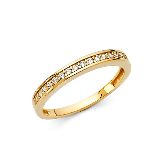 CZ Wedding Bands - 14K Gold - RG69