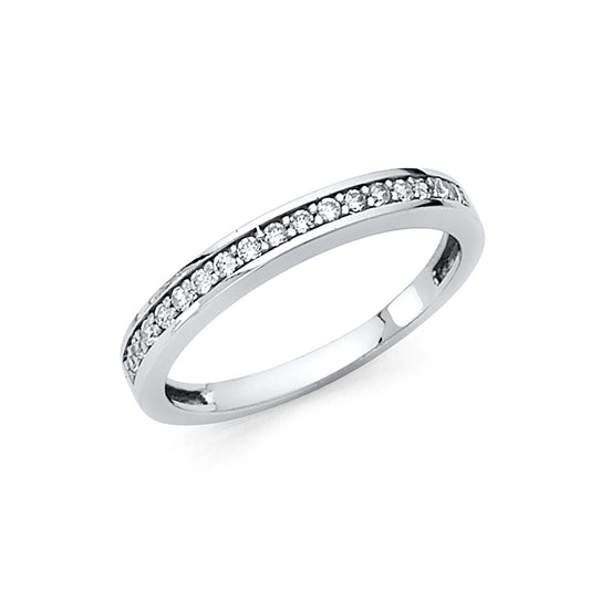 CZ Wedding Bands - 14K Gold - RG69W