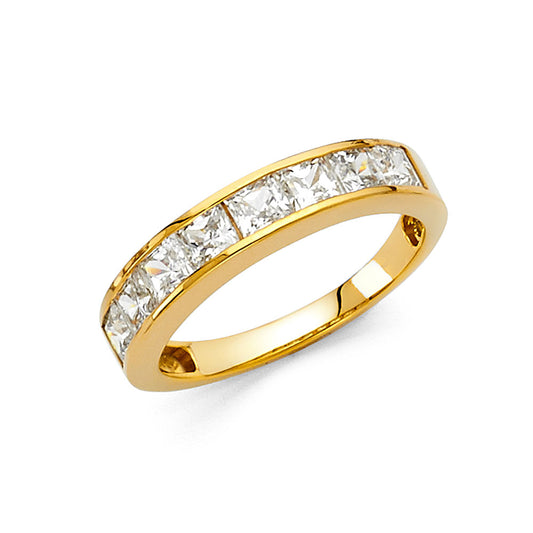 CZ Wedding Bands - 14K Gold - RG70
