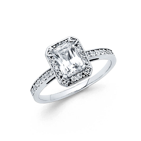 CZ Engagement Rings - 14K Gold - RG707