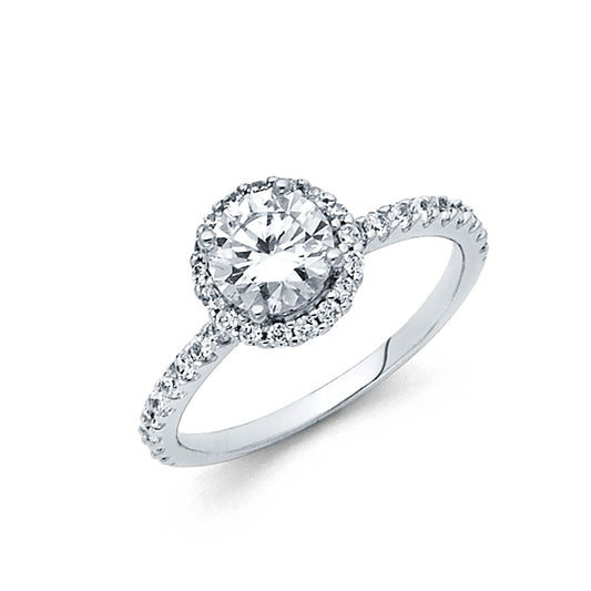 CZ Engagement Rings - 14K Gold - RG709