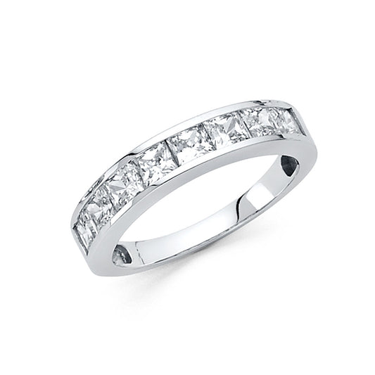 CZ Wedding Bands - 14K Gold - RG70W