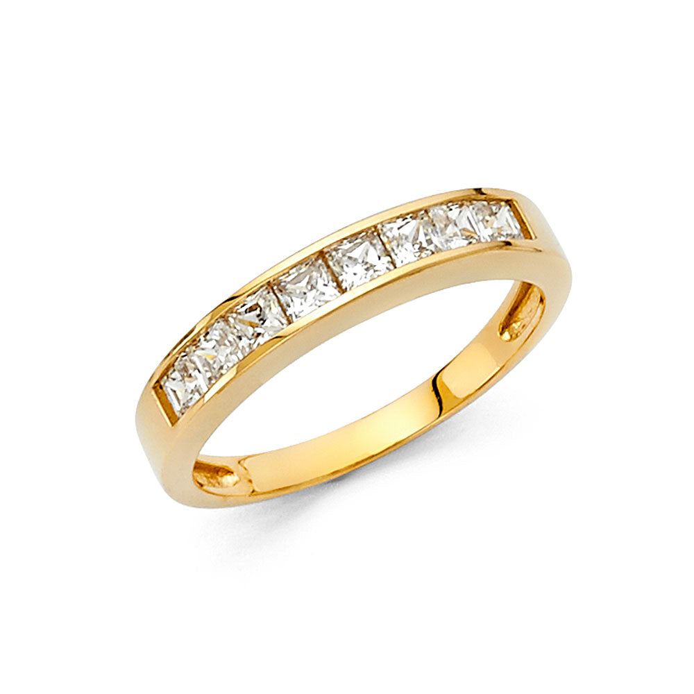 CZ Wedding Bands - 14K Gold - RG71