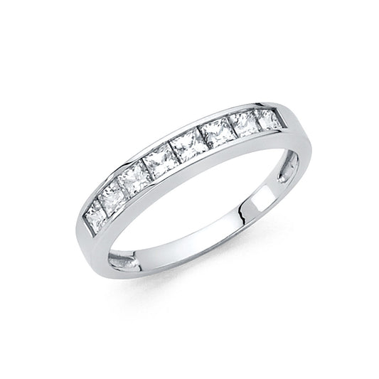 CZ Wedding Bands - 14K Gold - RG71W