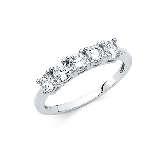 CZ Anniversity Rings - 14K Gold - RG74W