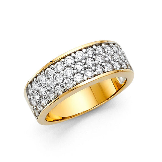 CZ Wedding Bands - 14K Gold - RG79