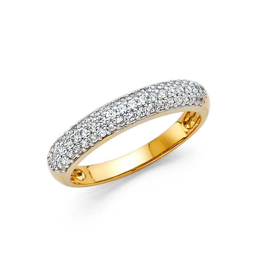 CZ Wedding Bands - 14K Gold - RG82