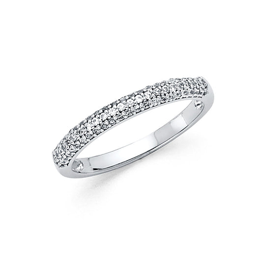 CZ Wedding Bands - 14K Gold - RG83W