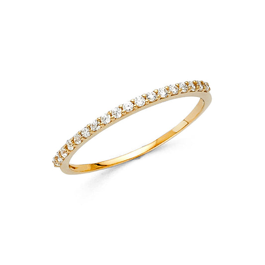 CZ Wedding Bands - 14K Gold - RG863