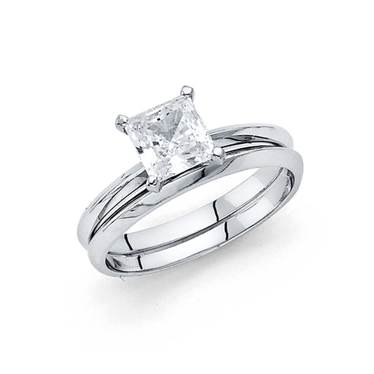 CZ Engagement Rings - 14K Gold - RG870