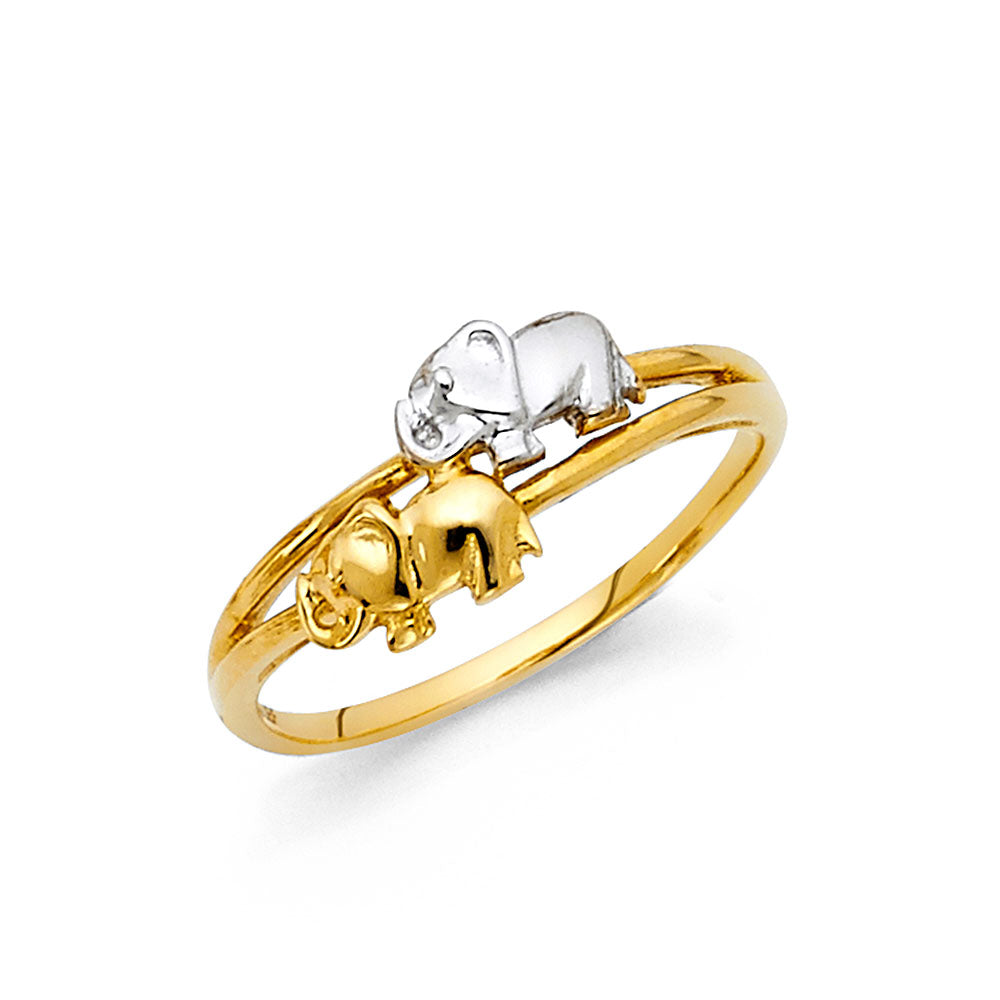Fancy 3Color Rings - 14K Gold - RG879