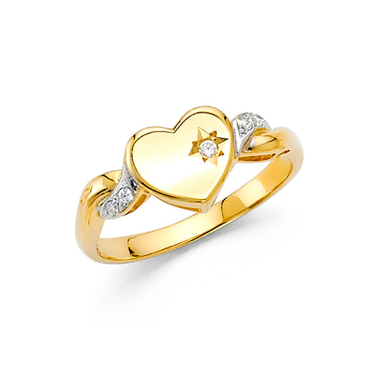 Fancy CZ Rings - 14K Gold - RG881