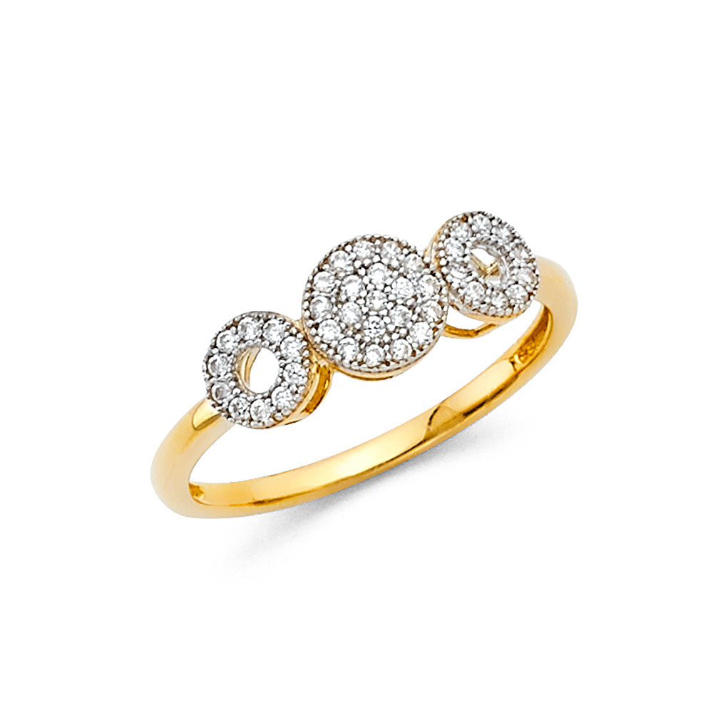 Fancy CZ Rings - 14K Gold - RG883