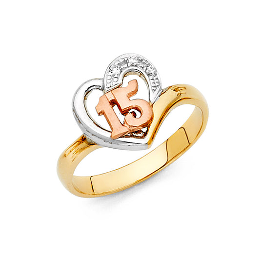 15 Años Rings - 14K Gold - RG895