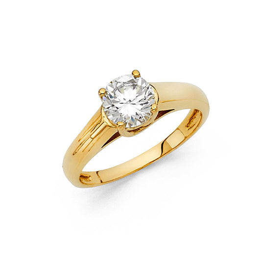 CZ Engagement Rings - 14K Gold - RG9