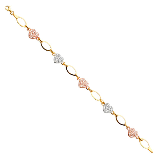 Fancy Bracelets - 14K GOLD - AB664
