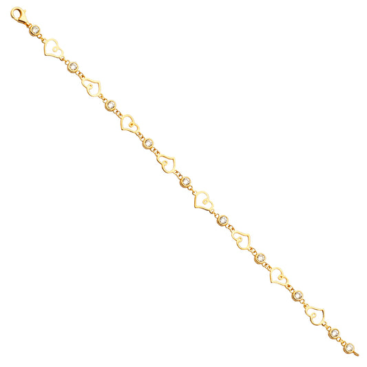Fancy Bracelets - 14K GOLD - AB666