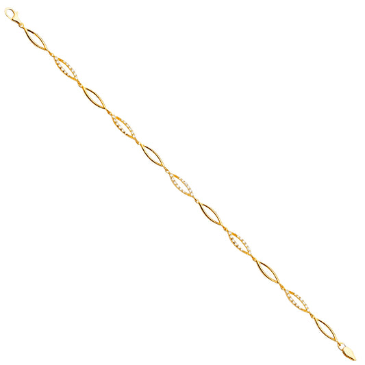 Fancy Bracelets - 14K GOLD - AB669