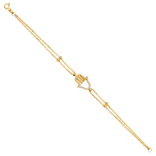 Light Fancy Bracelets - 14K GOLD - AB671