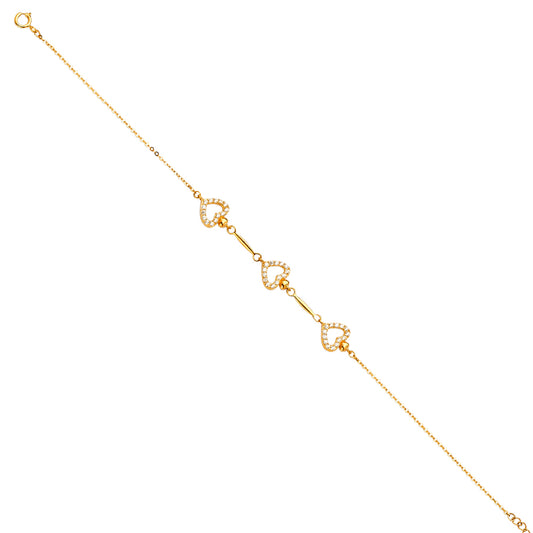 Light Fancy Bracelets - 14K GOLD - AB673