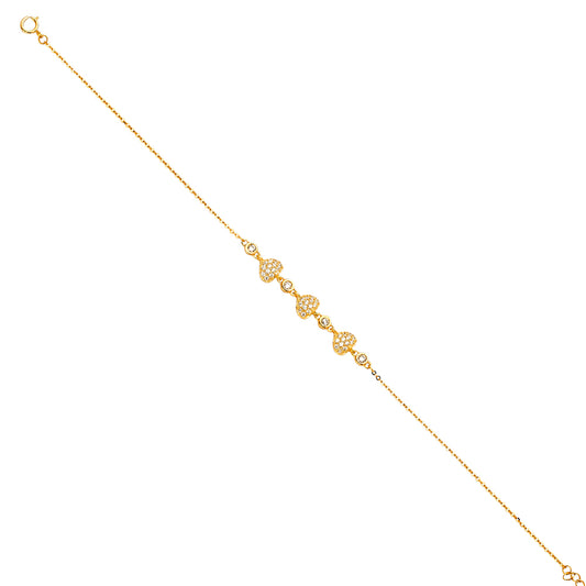 Light Fancy Bracelets - 14K GOLD - AB674