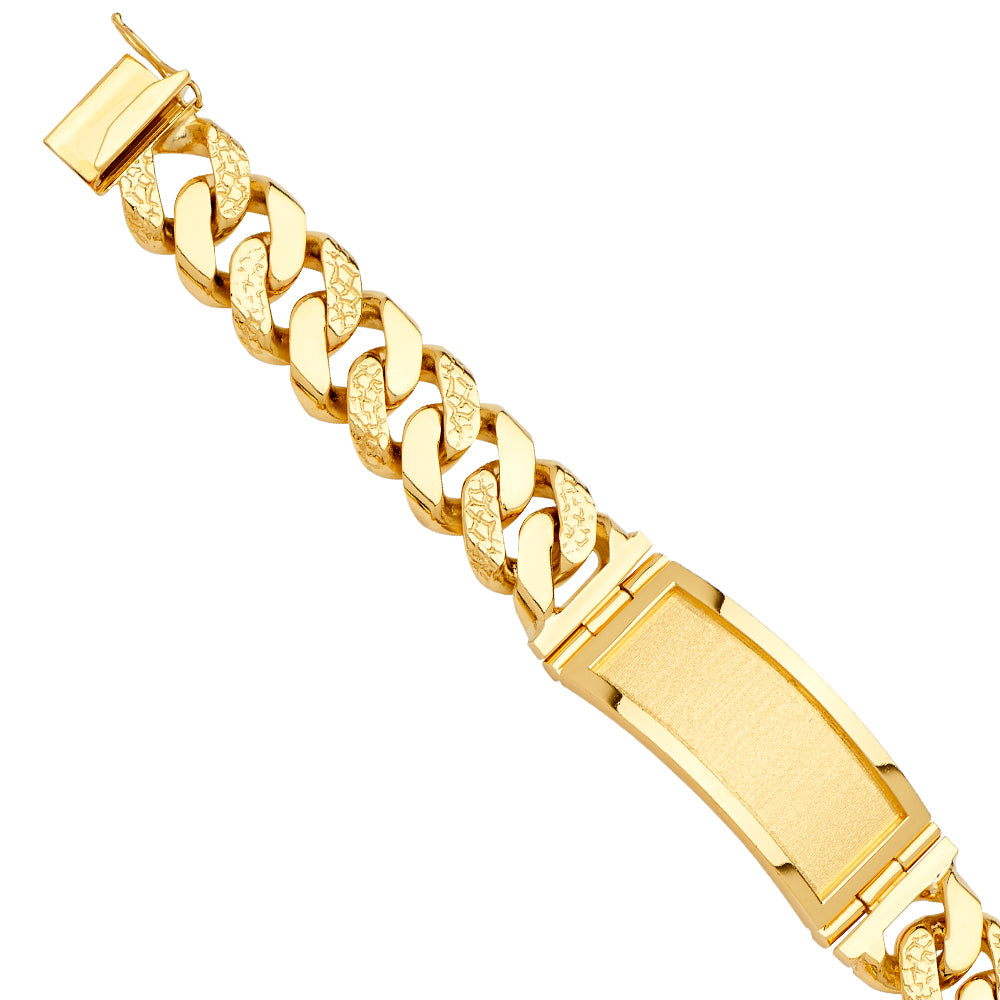 Men’s ID Bracelets - 14K GOLD - AB729