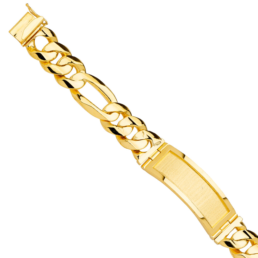 Men’s ID Bracelets - 14K GOLD - AB738