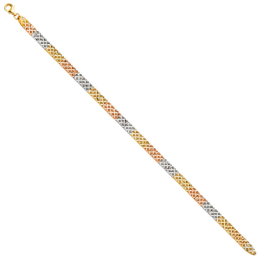 Stampato & Charm Bracelets - 14K GOLD - AB750