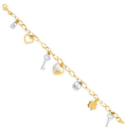 15 Años & Charm Bracelets - 14K GOLD - AB23