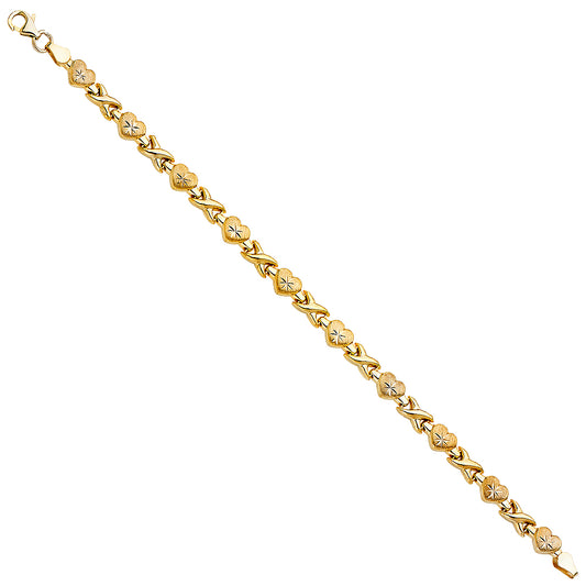Stampato & Charm Bracelets - 14K GOLD - AB266