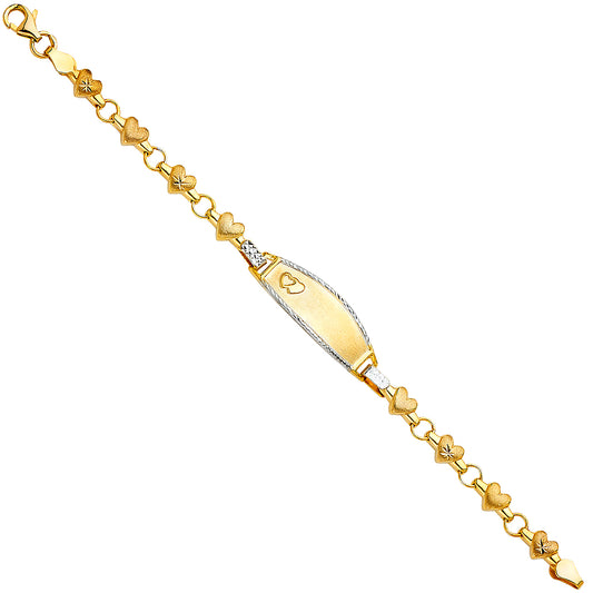 Stampato ID Bracelets - 14K GOLD - AB272