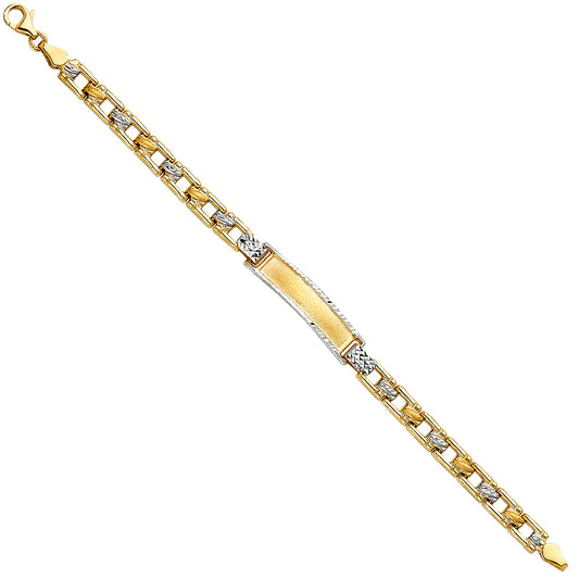 Stampato ID Bracelets - 14K GOLD - AB273