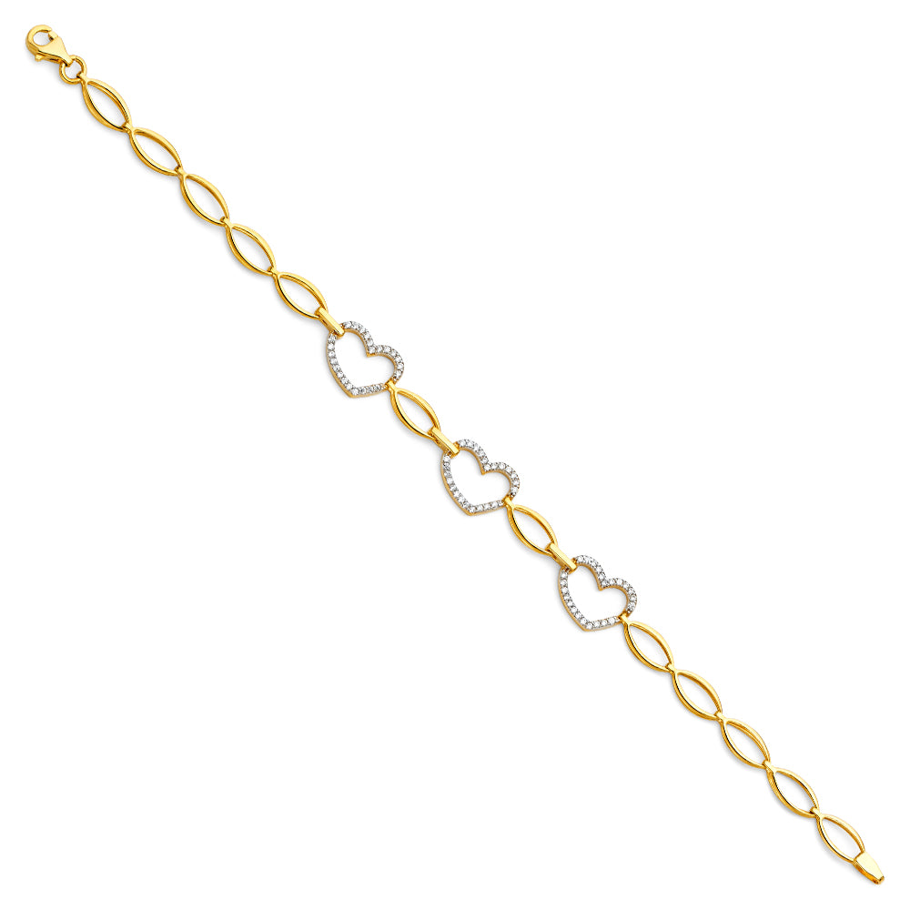 Fancy Bracelets - 14K GOLD - AB296